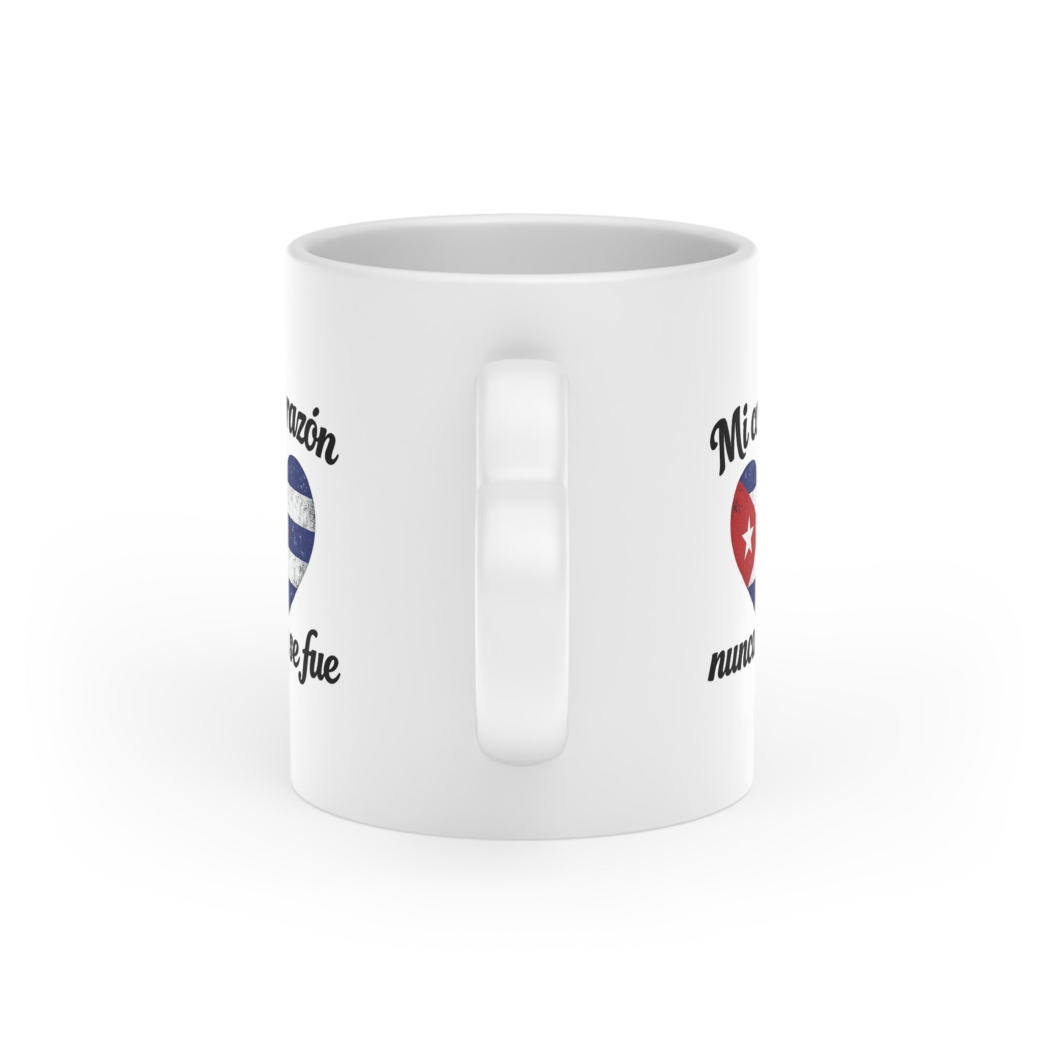 Mi Tierrita Cubana Heart Mug — Cuban Flag & Vintage Island Coffee Cup